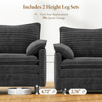 Vesgantti Large Modular Sectional Sofa, Big Comfy Cloud Couch - Image 3