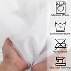Simplebrand Sheer White Curtains 96 Inches Long, Light Filtering Rod Pocket - Image 9