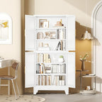GAIOUS 75.2" Tall Metal Pantry Cabinet, Kitchen Pantry Storage Cabinets - Image 4