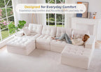 MAXYOYO 132" U Shaped Modular Sectional Sofa - Image 3