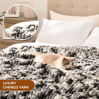 L'AGRATY Chunky Knit Throw Blanket - Image 3