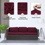 8PCS Patio Cushion Covers.Patio Furniture Couch SeatSlipcovers | Washable - Image 3