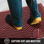 Sturdy Front Door Mat, Absorbent Muddy Dirt Resist Welcome Door Mats Outdoor - Image 2