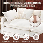 Ihanherry 111.4 Inch 3-Seater Cloud Sofa, Modular Sectional Couch, Modern Deep - Image 4