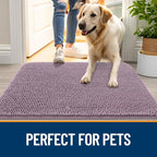 OLANLY Dog Door Mat for Muddy Paws 47x17, Super Absorbent Chenille Mud Mat | - Image 6