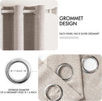 MIULEE 100% Blackout Linen Curtains - Image 4