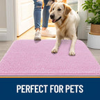 OLANLY Dog Door Mat for Muddy Paws 54x24, Super Absorbent Chenille Mud Mat | - Image 6