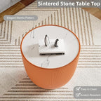 SSLine Bowl-Shape Coffee Table Set of 2 Modern Sintered Stone Top Nesting - Image 6