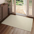 Indoor Front Door Mat Entryway Rug Non Slip Washable Beige 2x3 ft | Front Entry by YDKGL