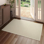 Indoor Front Door Mat Entryway Rug Non Slip Washable Beige 2x3 ft | Front Entry by YDKGL