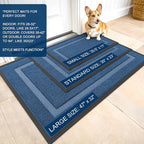 OLANLY Front Door Mat Outside 35x23, All-Season Heavy-Duty Rubber Doormat | - Image 3
