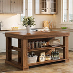 Tribesigns Bar Table, 55-Inch Counter Height Pub Table - Image 3