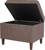 HomePop Home Decor | Dinah Collection Modern Storage Ottoman | Ottoman - Image 9