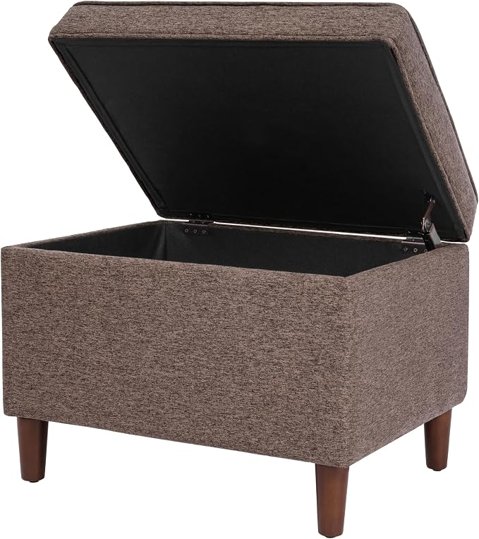 HomePop Home Decor | Dinah Collection Modern Storage Ottoman | Ottoman - Image 9
