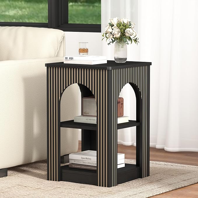 weselon End Table Set of 2, Mid-Century Modern Side Table - Image 6