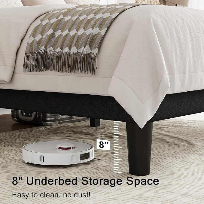 Einhomn Black Platform Bed Frame Full Size - Image 4
