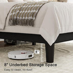 Einhomn Black Queen Size Platform Bed Frame - Image 4