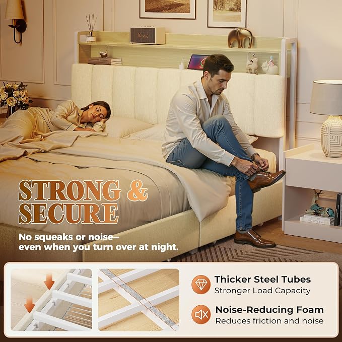 PRAISUN Bed Frame Queen Size - Image 6
