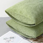 CaliTime Decorative Standard Throw Pillow Covers 26 X 20 Inches Sage Green | - Image 4