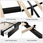 Allewie Upholstered Queen Size Platform Bed Frame - Image 8