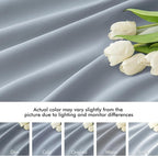 MIULEE Light Blue Back Tab Blackout Curtains 52x108 Inch Long 2 Panels Set | - Image 8