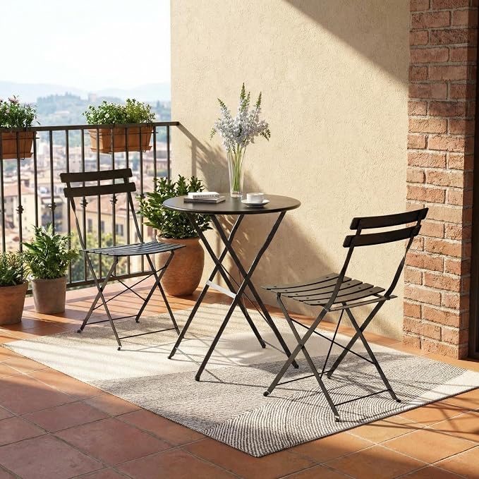 GarveeLife Outdoor Metal Bistro Set, 3-Piece Patio Furniture Set - Image 6