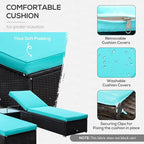 Outsunny Chaise Lounge Chair Set of 2 - Image 8