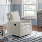 Oxford Baby Uptown Upholstered Glider Recliner Rocking Chair 360° Swivel - Image 2