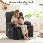 Rocker Recliner Chair with Massage and Heat, Recliner Chair - Image 6