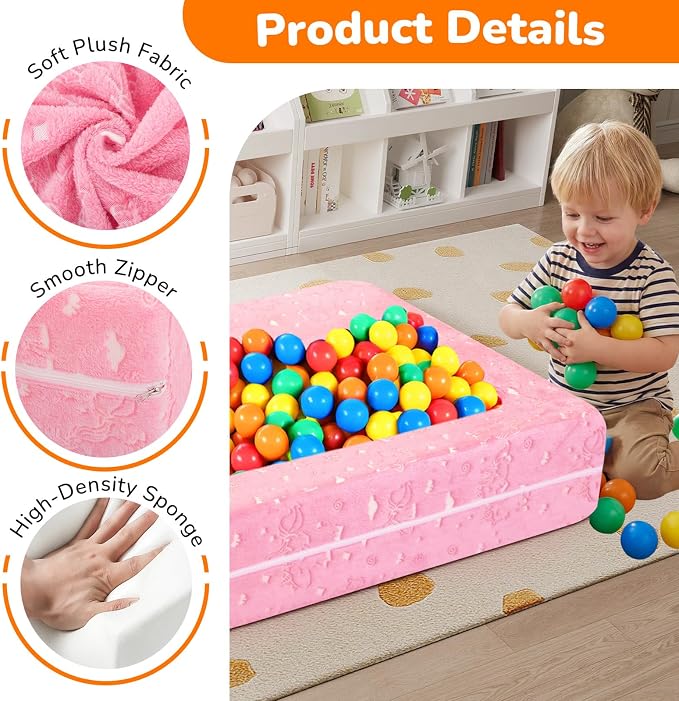 MeMoreCool Glow-in-The-Dark Unicorn Kids Modular Couch Sofa – Convertible - Image 6