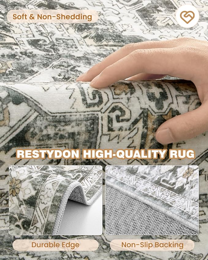 Hallway Runner Rug 2x12 Extra Long Washable Runner, Non Slip Runner - Image 7