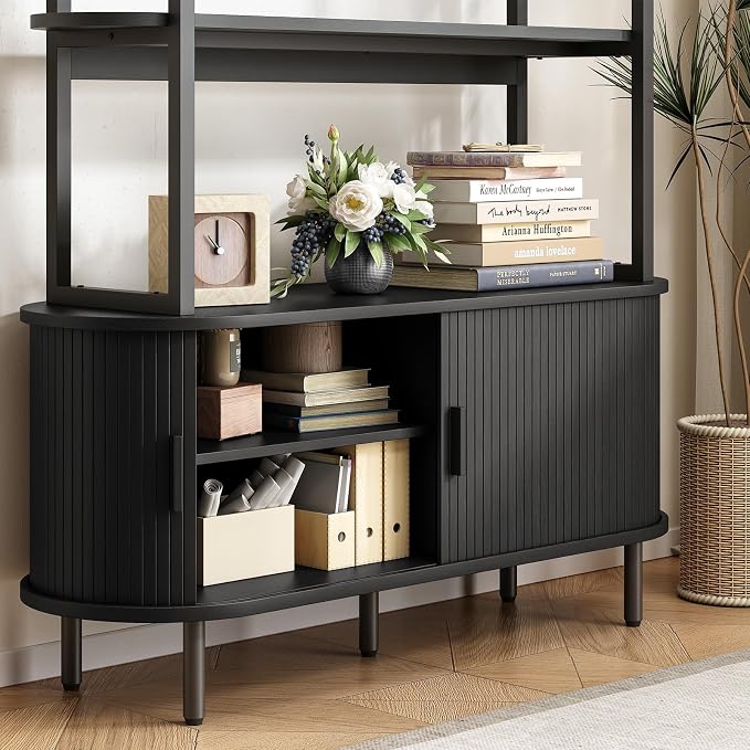 ONBRILL 71" Tall Bookshelf, 4-Tier Book Shelf - Image 5