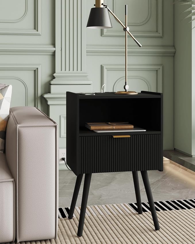 Veegle Nightstand, Modern Bedside Table - Image 5