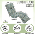 Kigley 2 Pcs Outdoor Chaise Lounge Cushions - Image 2
