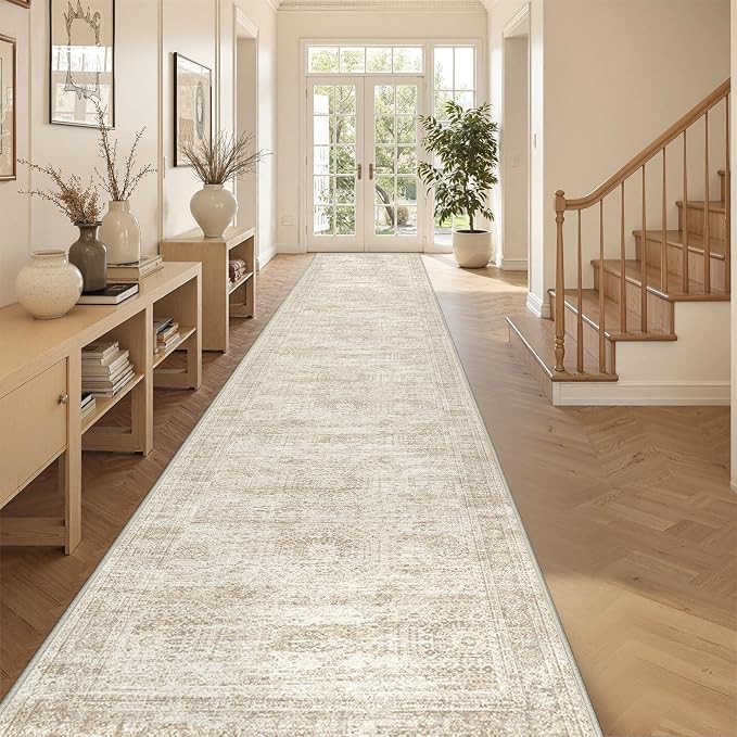 3x16 Runner Rug Non Slip, Washable Hallway Runner Rug, Living Room, Extra Long - Image 4