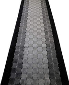 Custom Length Hallway Runner Rug, Slip Resistant, Checkered Black, 26 Inch X 3 - Image 6
