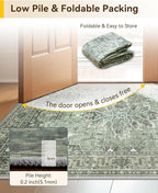 RELEANY Washable Area Rug, Runner 3'x7', Water Repellent, Pet Friendly - Image 6