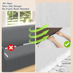 Arfntevss Stretch Sectional Couch Covers L Shaped Corner Sectional Sofa Cover - Image 4