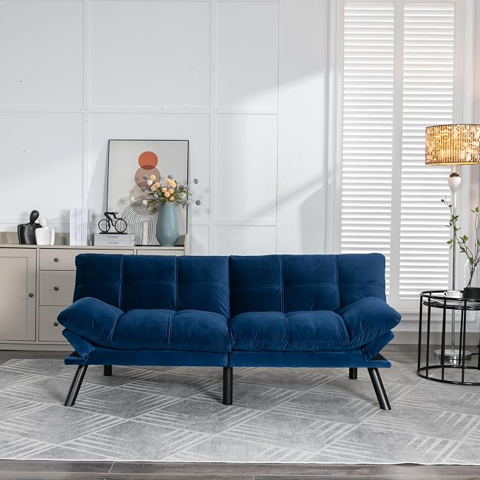 GDFStudio Hayezc Loveseat Sofa, Convertible Sofa Bed, 2-in-1 Folding Modern - Image 3