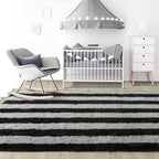 4x6 Black and Grey Fluffy Soft Area Rug Non-Slip - Image 7