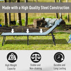 Outsunny Folding Chaise Lounge Chair, Patio Sun Tanning Chair, Outdoor Chaise - Image 5