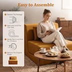 Fold Out Chair Bed, Folding Sofa Bed, 3 in 1 Convertible Sleeper Chair Bed - Image 9