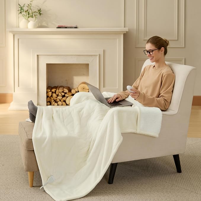 Bedsure Heated Blanket Throw, Soft Electric Blanket - Image 9