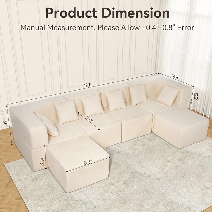 MONVANE Modular Sectional Cloud Couch - Image 2