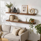 fuqing Wood Floating Shelves | 24 Inch Floating Shelves - Image 2