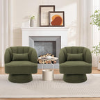 Garvee Ultra-Plush Swivel Accent Chair, 360° Barrel Lounge Chair - Image 6