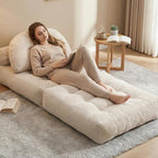 Convertible Corduroy Floor Sofa, 3-in-1 Folding Lazy Sofa Bed - Image 7