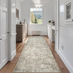 Runner Rugs for Hallways Kitchen 2.6x8 Non Slip Washable Beige Brown | Modern by Aelenmu