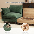 Ihanherry 141" Oversized V-Shaped Modular Sectional Couch, 9-Seater Cloud Sofa - Image 6