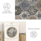 Lahome Moroccan Washable Area Rug, 5x7 Rugs - Image 4